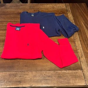 Ralph Lauren - Set of 2 Thermal/Waffle Texture, Long Sleeved Shirts